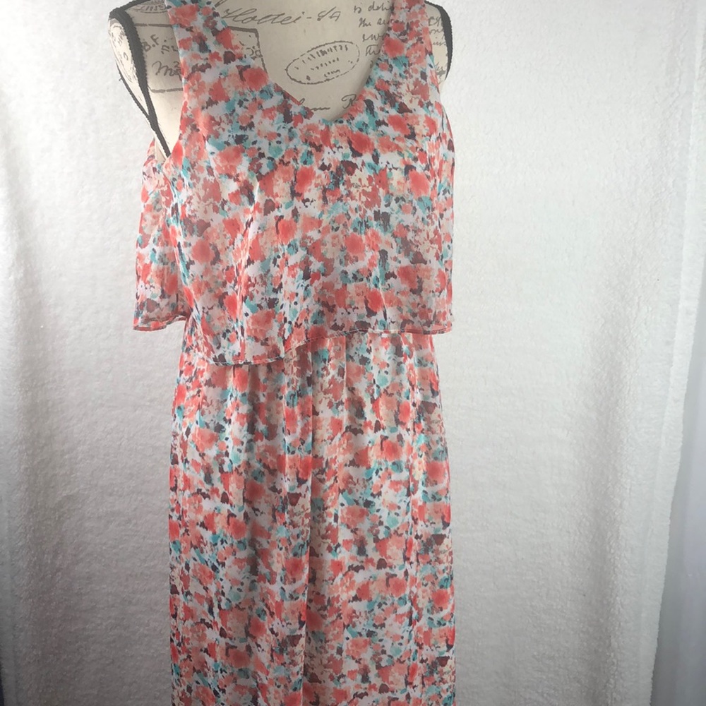 🌹Lily Rose XS Maxi Floral Dress High Waist